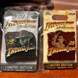 Indiana jones trading pins set of 2